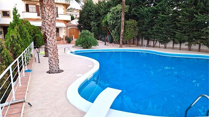 Villa with a swimming pool on a hill, sea view 
