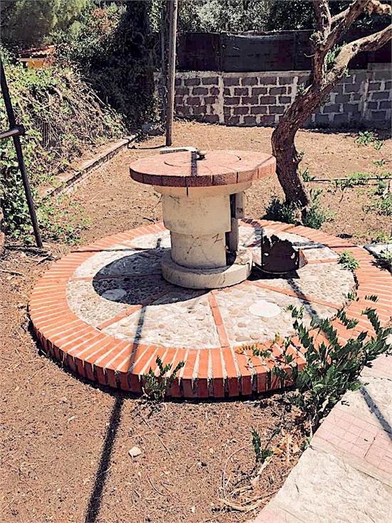 well in the backyard
